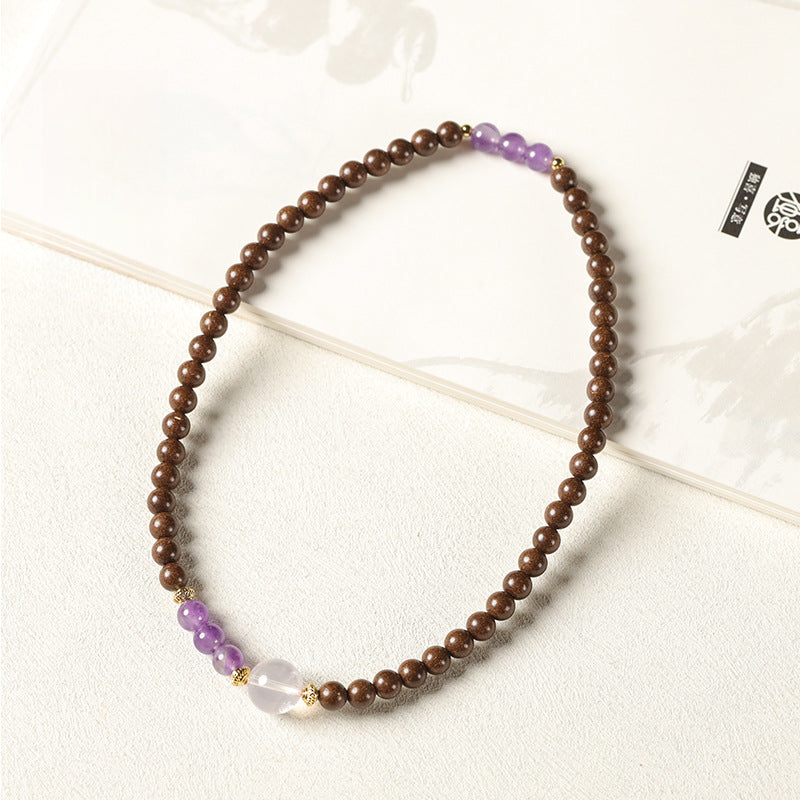 Modern Chinese Style Dual-Loop Incense Bead Wristband Series