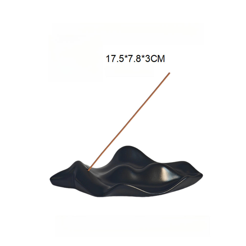 Simple Nordic Style Cement Sculpture Incense Holder