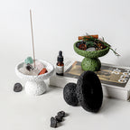 Simple Nordic Style Cement Incense Holder Tray