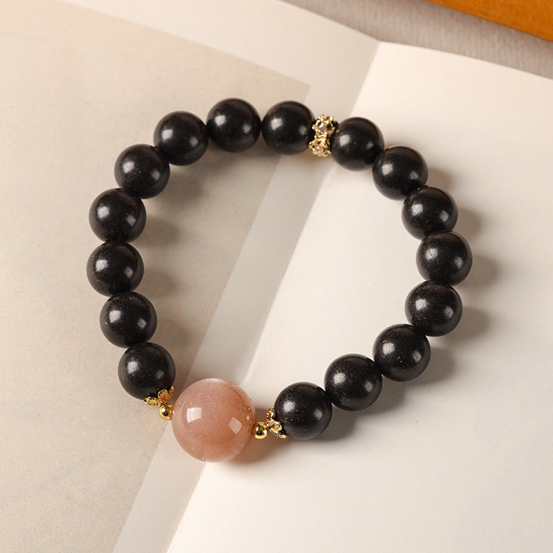 Four-in-One Fragrant Beads Paired with Sunstone Herbal Bracelet