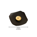 Modern Minimalist Matte Black Square Dish Incense Holder