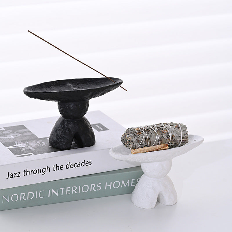 Minimalist Wabi Sabi Incense Holder Multi-Functional Art Deco.