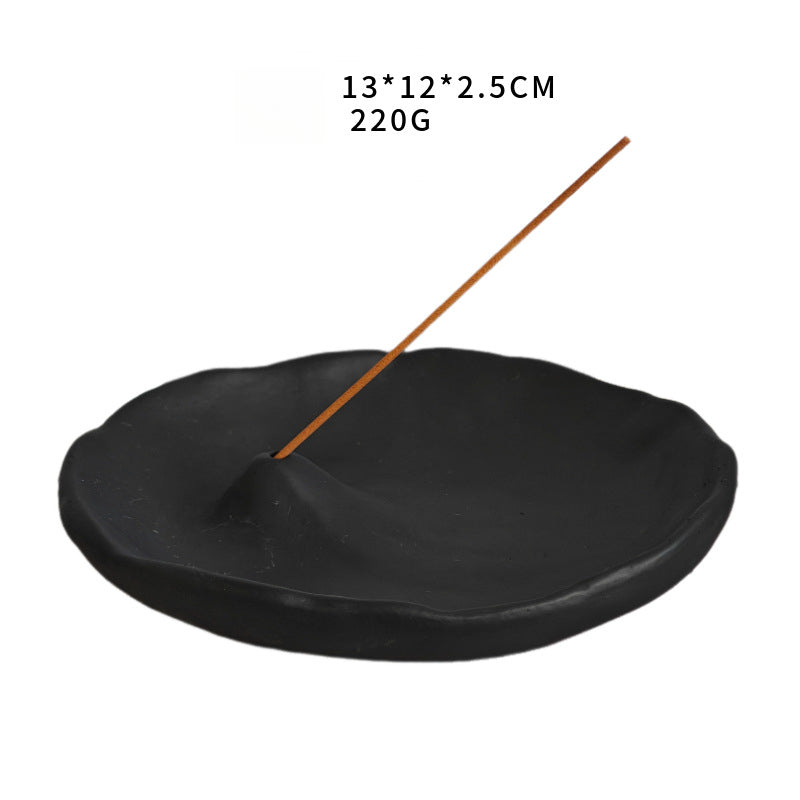 Wabi Sabi Aesthetic Triple Purpose Mountain Shaped Incense Insert Dish