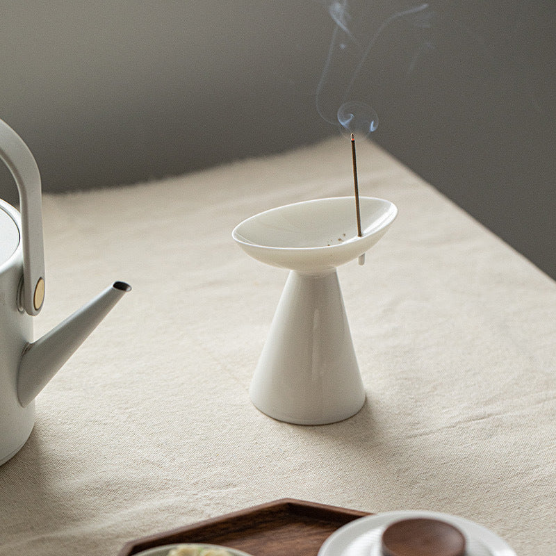 Suet Jade Ceramic Incense Holder