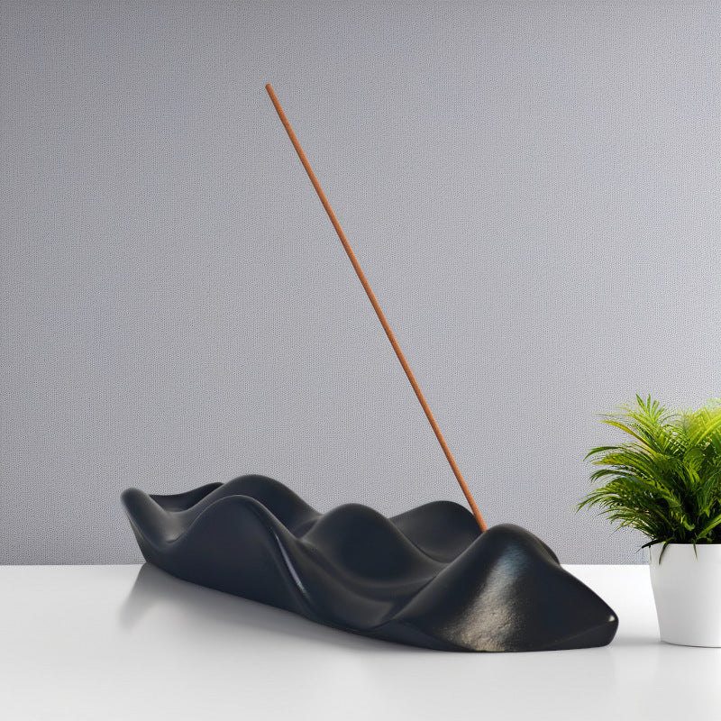Simple Nordic Style Cement Sculpture Incense Holder