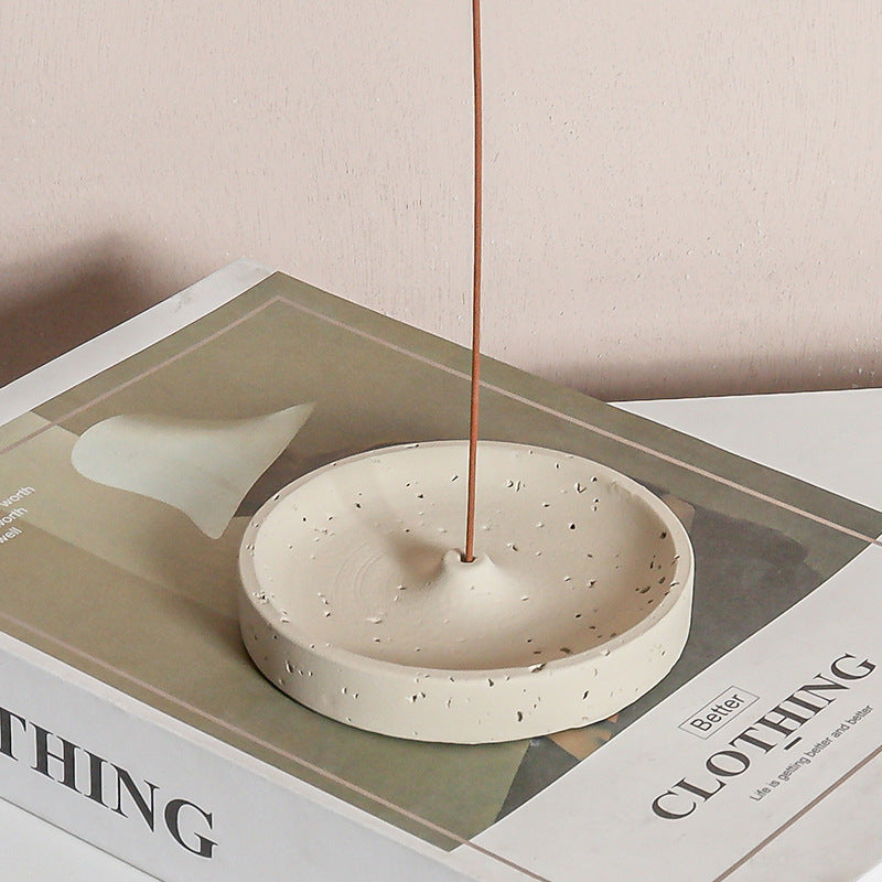 Minimalist Nordic Cement Incense Holder Home Decor