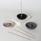 Simple Cement Incense Tray for Home Modern Decor