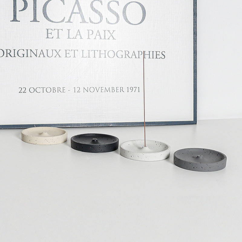 Minimalist Nordic Cement Incense Holder Home Decor
