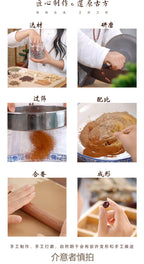 Traditional Craft Handmade Incense Tablets, Nine-Tailed Fox Pendant Long-Lasting Fragrance Necklace