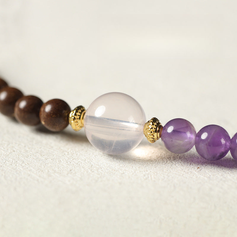 Modern Chinese Style Dual-Loop Incense Bead Wristband Series