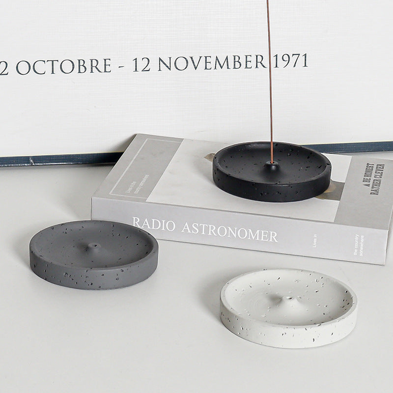Minimalist Nordic Cement Incense Holder Home Decor