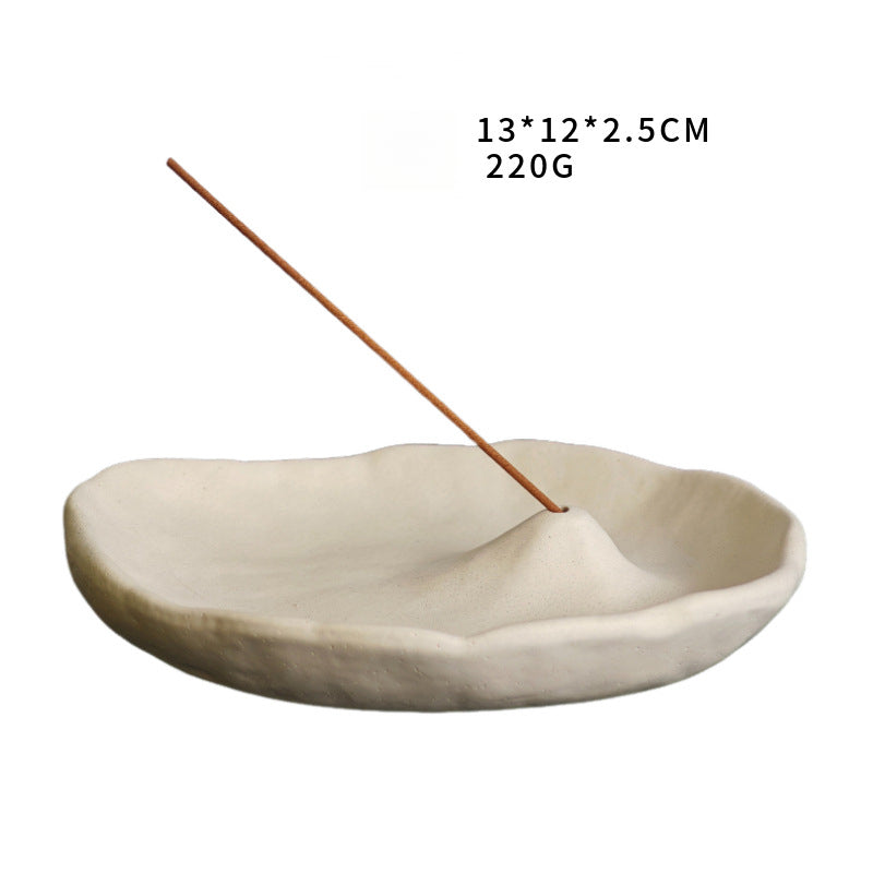 Wabi Sabi Aesthetic Triple Purpose Mountain Shaped Incense Insert Dish