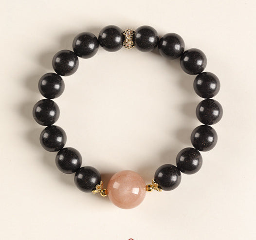 Four-in-One Fragrant Beads Paired with Sunstone Herbal Bracelet